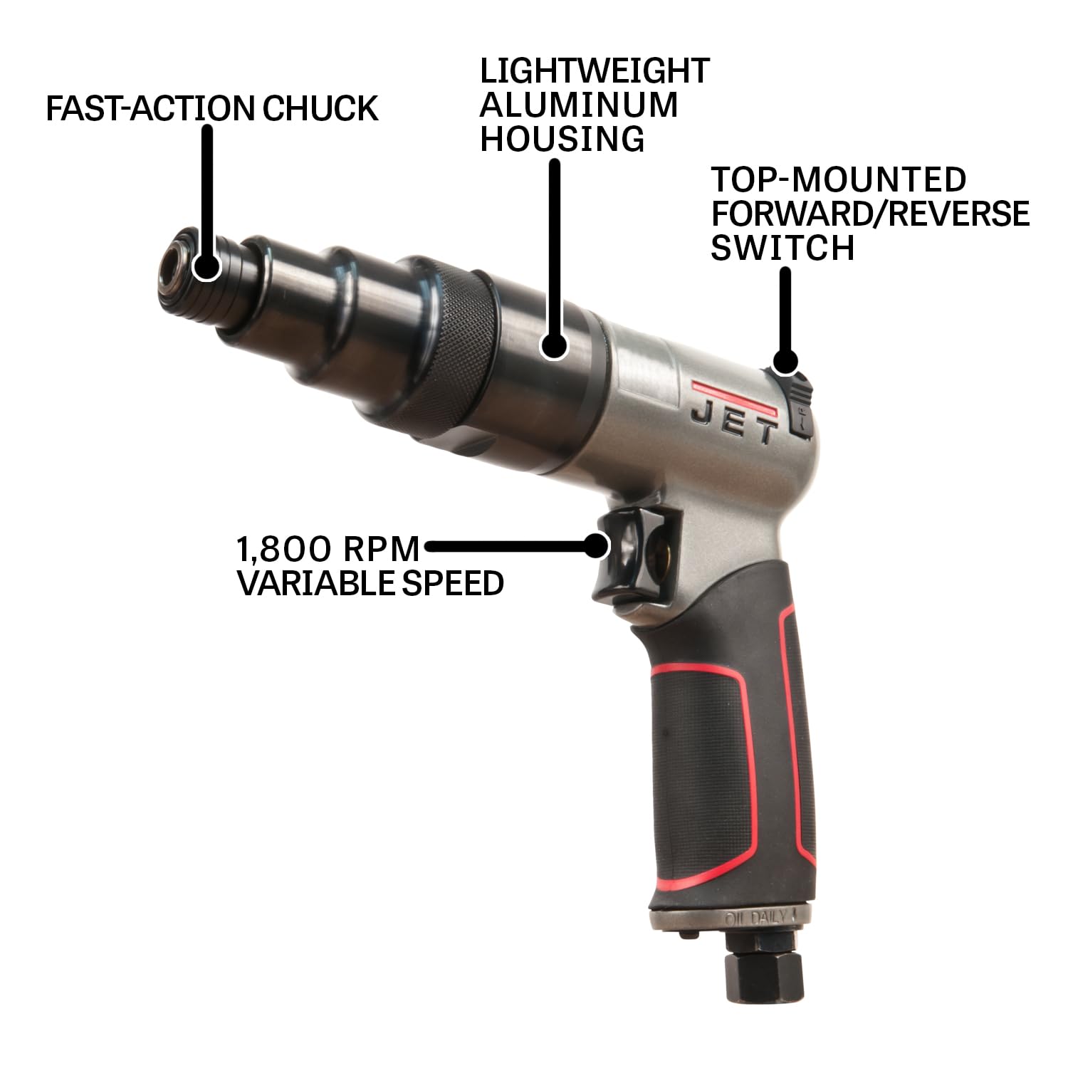 Amazon.com: JET 1/4-Inch Pneumatic Screwdriver, 1800 RPM (Model